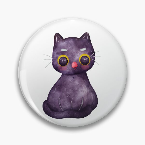 Item preview, water color Halloween cute cartoon cat with hand drawing. designed and sold by PKParidesign.
