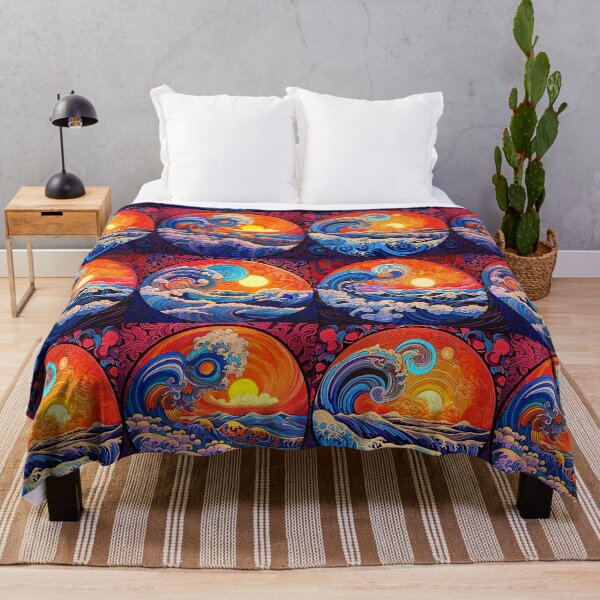 Item preview, Sunny vibes boho waves art pattern designed and sold by Earth Nature Creations.
