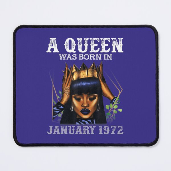 Item preview, A Queen Was Born In January 1972 50th Birthday 	 African 	 	 designed and sold by arttfmeckgh22.