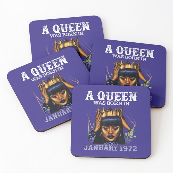 Item preview, A Queen Was Born In January 1972 50th Birthday 	 African 	 	 designed and sold by arttfmeckgh22.