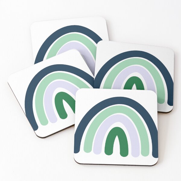 Item preview, Green, White, Blue Rainbow sticker designed and sold by Keeley Curtis-Verdeja.