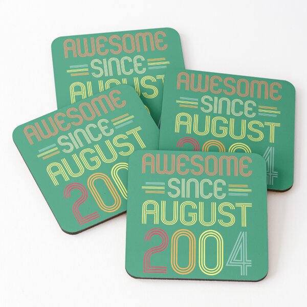 Item preview, 18th Birthday 	 Awesome Since August 2004 18 Years Old 	 	 designed and sold by nbedlwaa91.