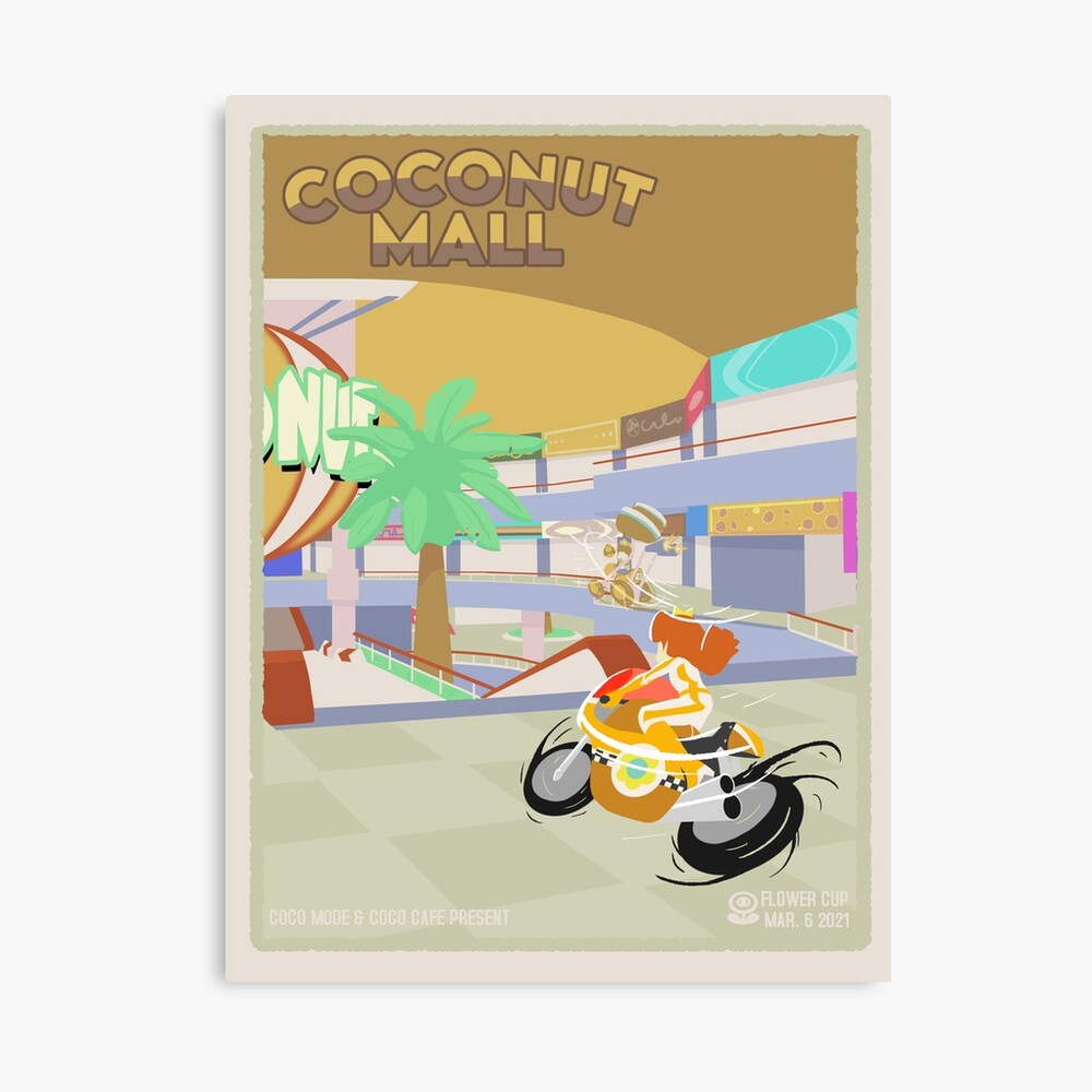 Coconut Mall Racing Poster Poster