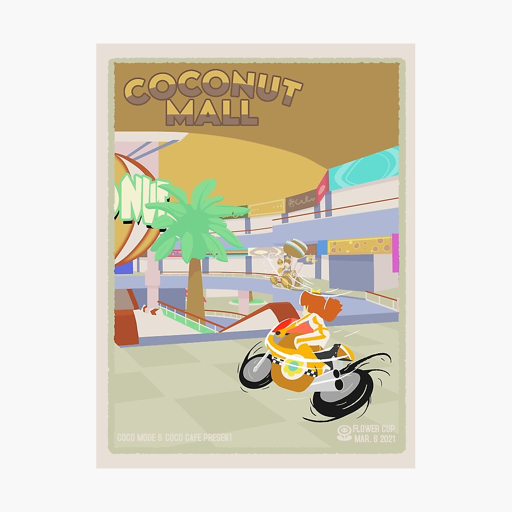 Coconut Mall Racing Poster Poster