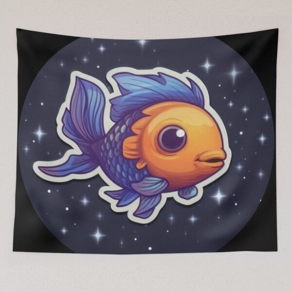 Item preview, Kawaii Cute Fish Good Night designed and sold by duke818.