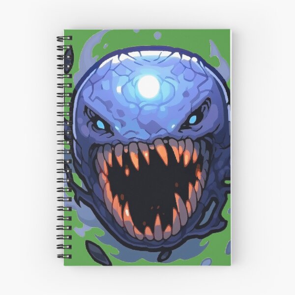 Item preview, Dientes naranjas de demonio azul designed and sold by SnackyChunk.