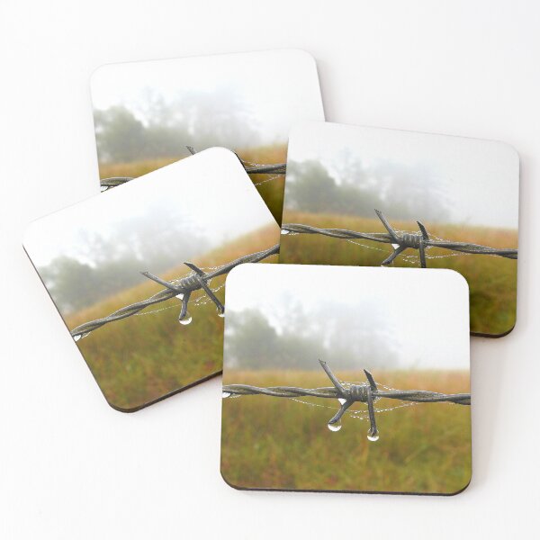 Item preview, The Wire Fence and its Droplets designed and sold by AussieAl.