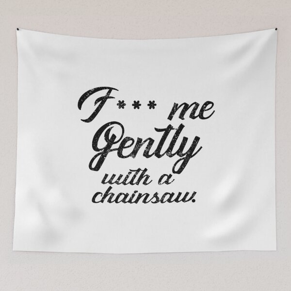 Item preview, Gently with a chainsaw designed and sold by KsuAnn.