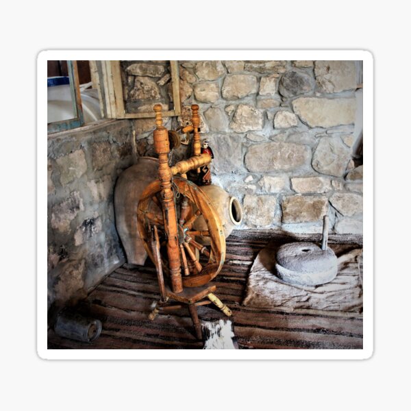 Item preview, Spinning Wheel and millstone designed and sold by Giro Tavitian.