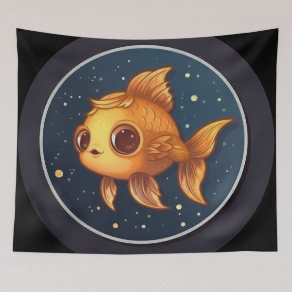 Item preview, Kawaii Cute Fish Good Night designed and sold by duke818.