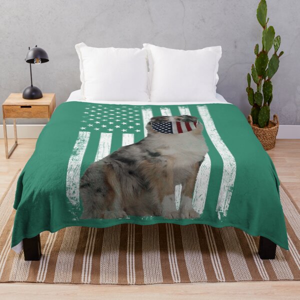 Item preview, Aussie American Flag Patriotic Aussie Dog 4th Of July Swea designed and sold by lkguosfn12.