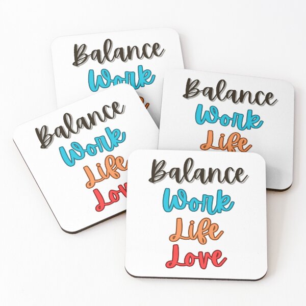 Item preview, Balance Work Life Love Design designed and sold by JAMTEESHOP.