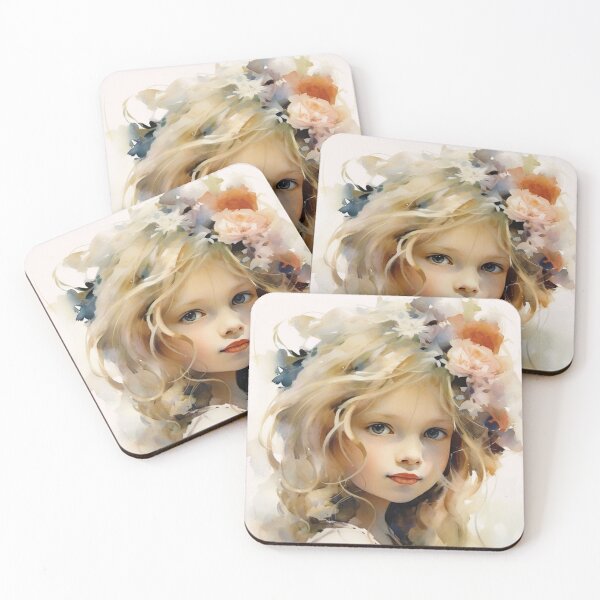 Item preview, Little Girl Water Art Paint designed and sold by enolachen.