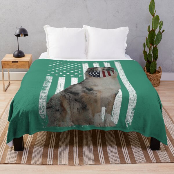 Item preview, Aussie American Flag Patriotic Aussie Dog 4th Of July designed and sold by lkguosfn12.