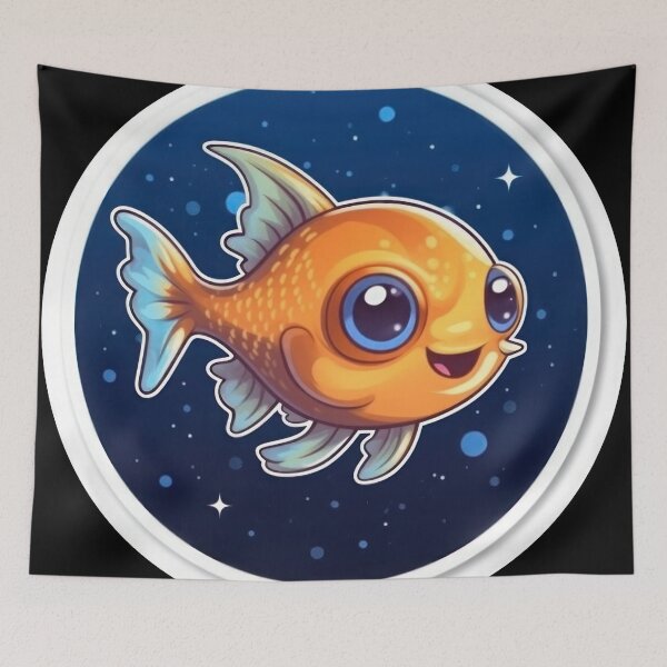 Item preview, Kawaii Cute Fish Good Night designed and sold by duke818.