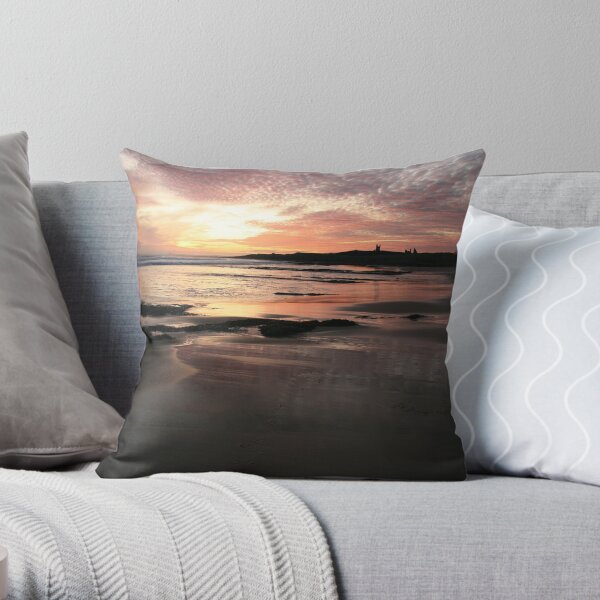 Embleton Bay - Northumberland - UK - Worth Getting Up Throw Pillow