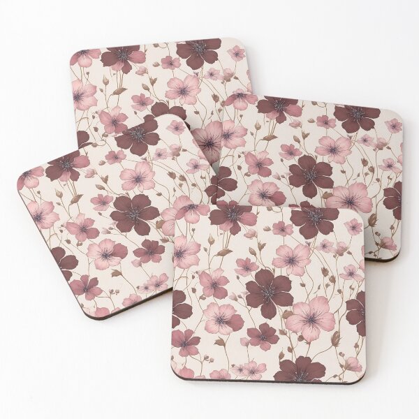 Item preview, watercolor flowers chocolate cosmos designed and sold by ohmdesignart.