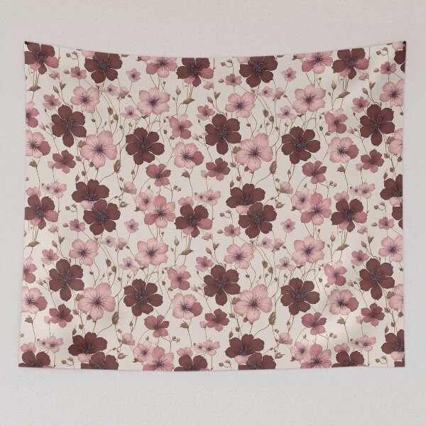 Item preview, watercolor flowers chocolate cosmos designed and sold by ohmdesignart.