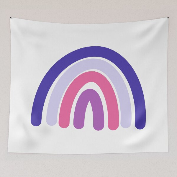Item preview, Blue, Purple, Pink Rainbow sticker designed and sold by Keeley Curtis-Verdeja.