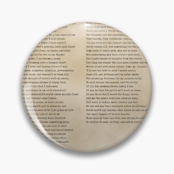 Item preview, Ulysses - Alfred Lord Tennyson Poem - Literature - Typewriter Print - Vintage designed and sold by Studio Grafiikka.