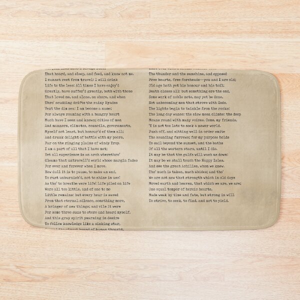 Item preview, Ulysses - Alfred Lord Tennyson Poem - Literature - Typewriter Print - Vintage designed and sold by Studio Grafiikka.