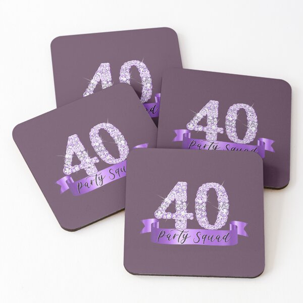 Item preview, 40th Birthday Party Squad I Purple Group Photo Decor Outfit 	 	 designed and sold by rjiduehzmy5.