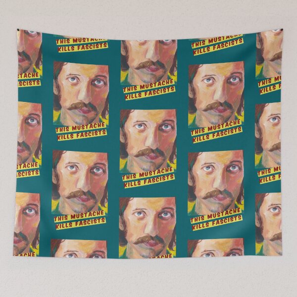 Item preview, Eugene Hutz from Gogol Bordello  This mustache kills fascists    designed and sold by onpulver.