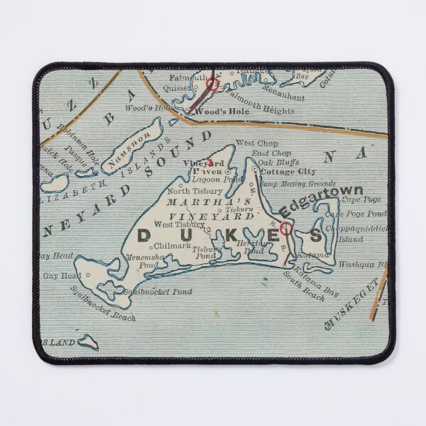 Item preview, Vintage Map of Marthas Vineyard (1901) designed and sold by BravuraMedia.