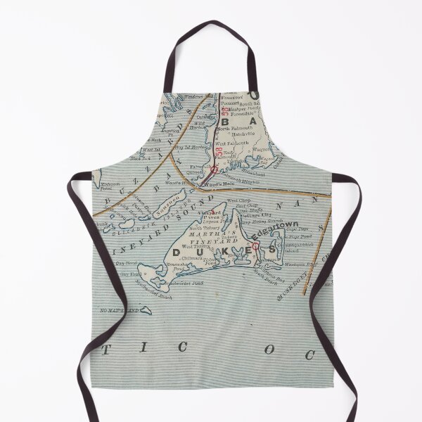 Item preview, Vintage Map of Marthas Vineyard (1901) designed and sold by BravuraMedia.