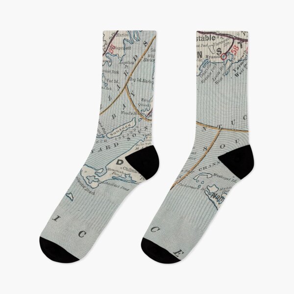 Item preview, Vintage Map of Marthas Vineyard (1901) designed and sold by BravuraMedia.