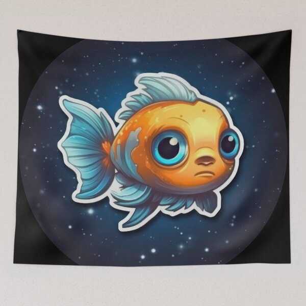 Item preview, Kawaii Cute Fish Good Night designed and sold by duke818.