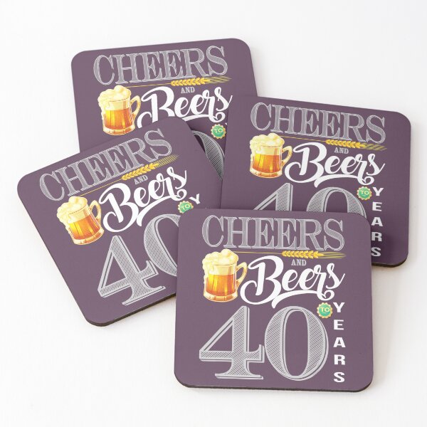 Item preview, 40th Birthday 	 Cheers And Beers To 40 Years 	 	 designed and sold by rjiduehzmy5.