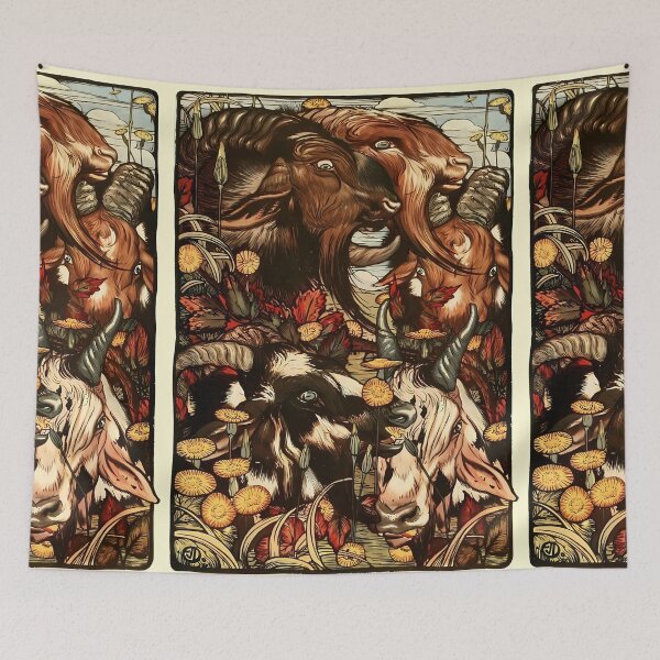 Item preview, Charles Maurice Detmold, Goats designed and sold by NouveauEra.