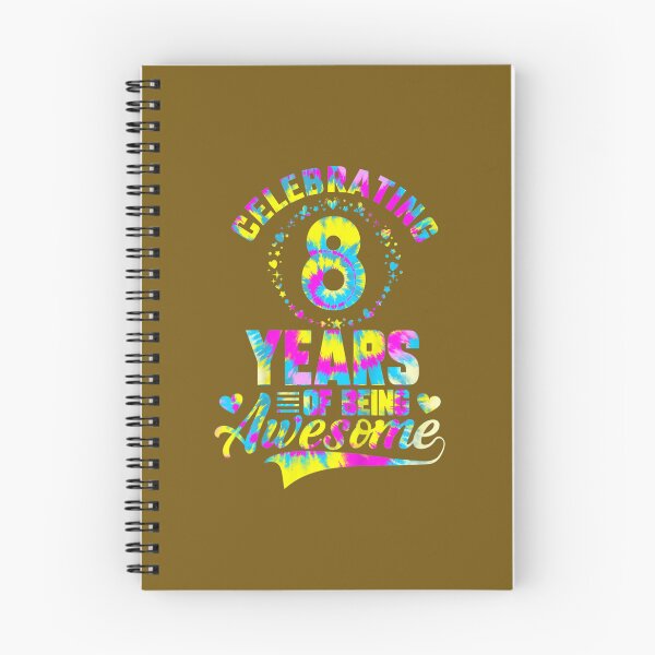 Item preview, Kids 8 Years of Being Awesome 8 Years Old 8th Birthday Tie Dye 	 	 designed and sold by rjxeraet88.