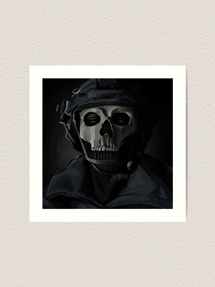 Ghost Cod MW2 Art Print for Sale by elykoi