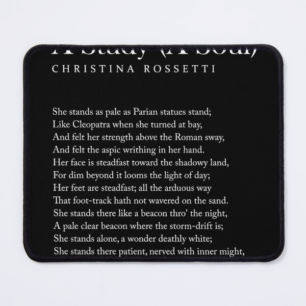 Item preview, A Study A Soul - Christina Rossetti Poem - Literature - Typography Print 2 - Black designed and sold by Studio Grafiikka.