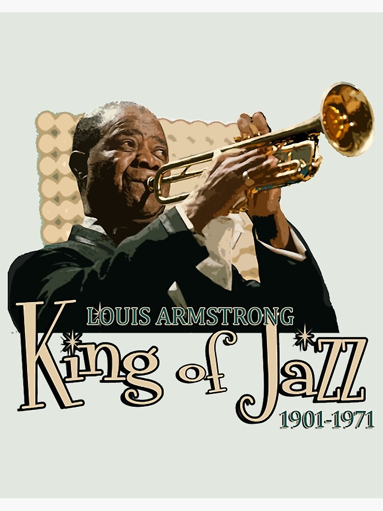 The King of Jazz Louis Armstrong Tshirt, Vintage Louis Armstrong