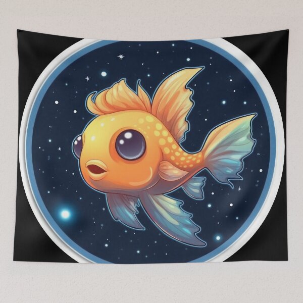 Item preview, Kawaii Cute Fish Good Night designed and sold by duke818.
