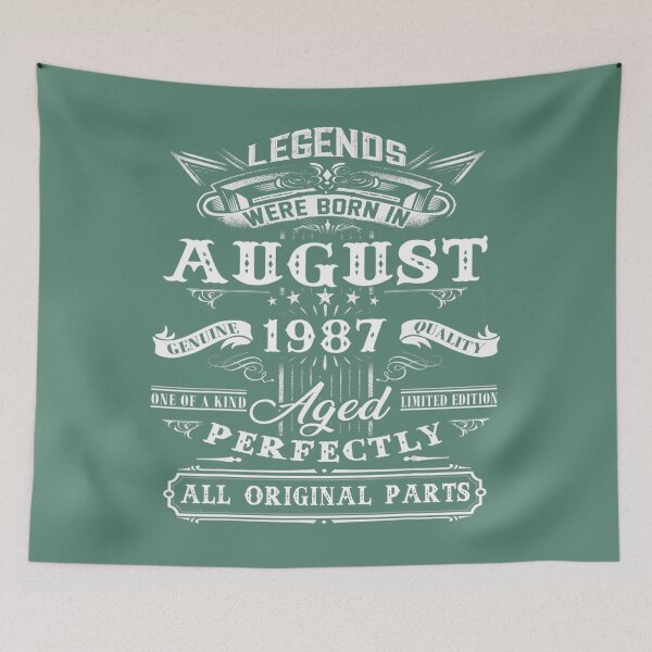 Item preview, 35th Birthday 	 Legends Born In August 1987 35 Years Old 	 	 designed and sold by xywuntwp40.