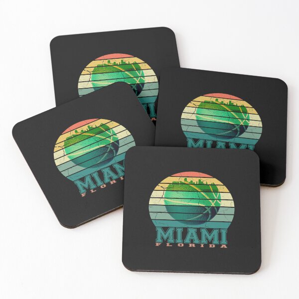 Item preview, Vintage Miami Florida Cityscape Retro Basketball  designed and sold by liliishida.