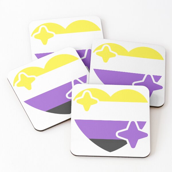 Item preview, Sparkling Yellow White Purple & Black Heart designed and sold by Geckoco.