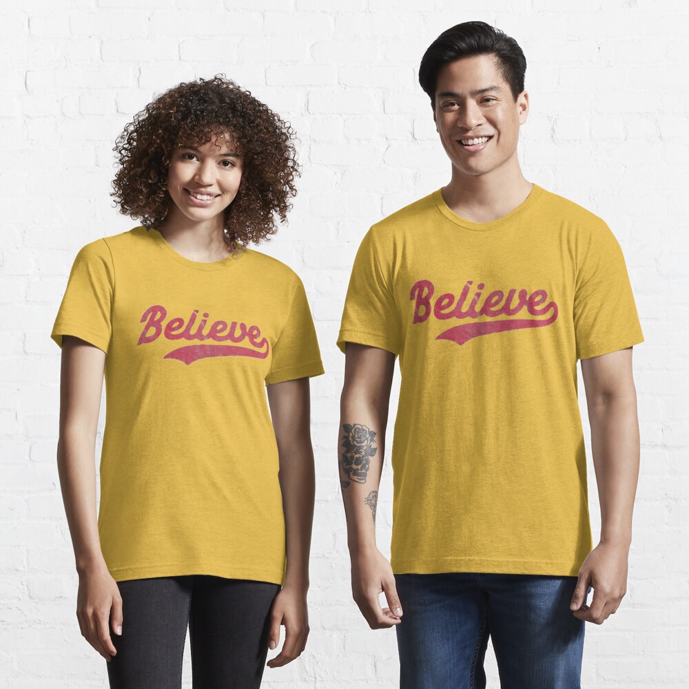 Baseball - Cleveland Indians - Vintage Believe Essential T-Shirt for Sale  by DaSportsMachine