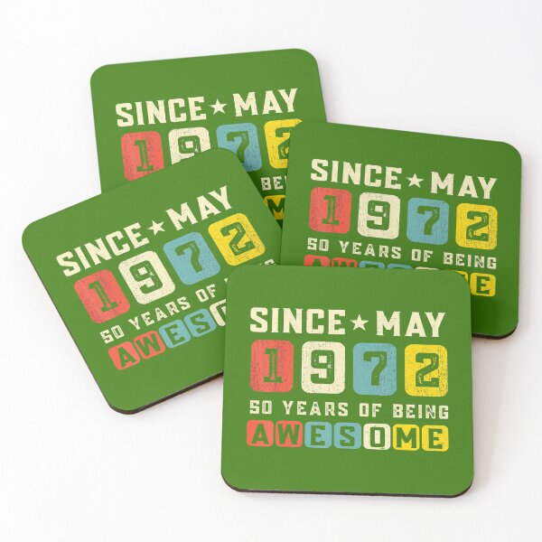 Item preview, 50th Birthday Awesome Since May 1972 Vintage 	 	 designed and sold by vqnattpyc90.
