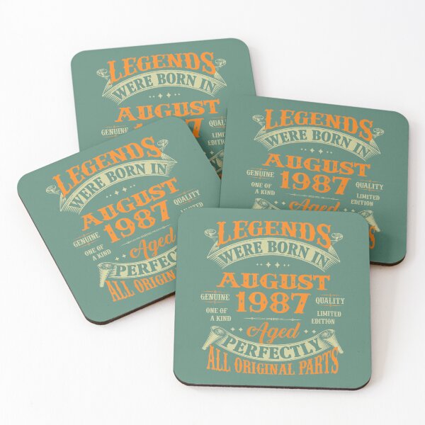 Item preview, 35th Birthday 	 Legends Born In August 1987 35 Years Old 	 	 designed and sold by xywuntwp40.