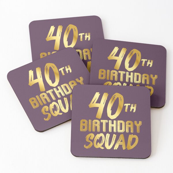 Item preview, 40th Birthday Squad - Happy Birthday Team 	 	 designed and sold by rjiduehzmy5.