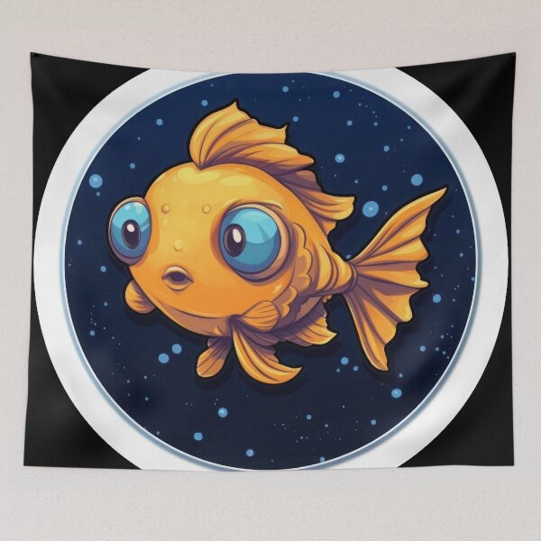 Item preview, Kawaii Cute Fish Good Night designed and sold by duke818.