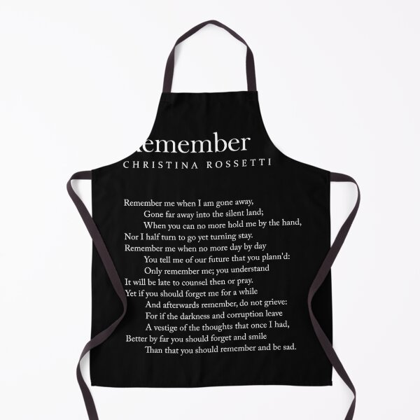Item preview, Remember - Christina Rossetti Poem - Literature - Typography Print 2 - Black designed and sold by Studio Grafiikka.