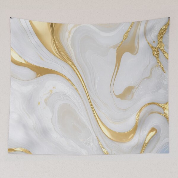 Item preview, ivory gold marble designed and sold by fleurdesignart.