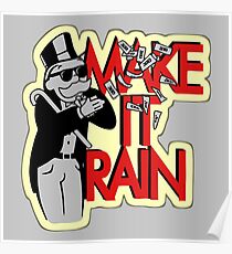 Make It Rain Monopoly Poster