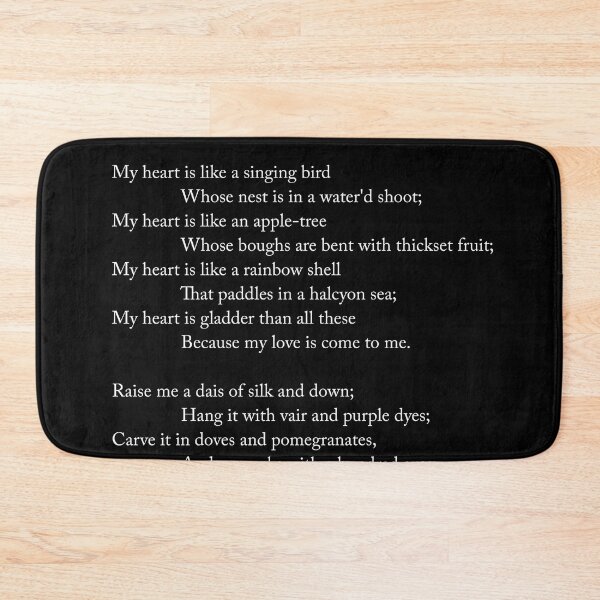Item preview, A Birthday - Christina Rossetti Poem - Literature - Typography Print 1 - Black designed and sold by Studio Grafiikka.